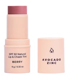 Avocado Zinc SPF50 Natural Lip & Cheek Tint - Berry