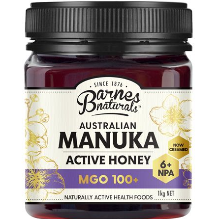 Barnes Naturals Australian Manuka Active Honey MGO 100+ NPA 6+ 1kg