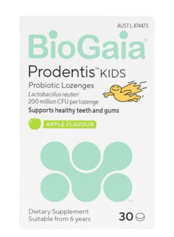 BioGaia Prodentis Probiotic Lozenges for Kids Apple 30 Pack