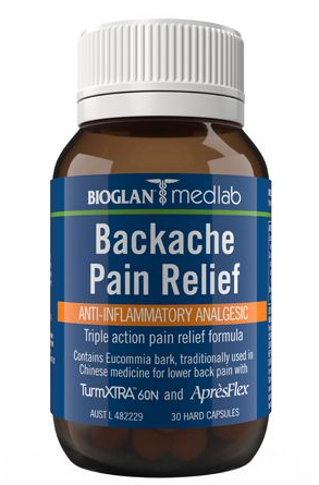 Bioglan Medlab Backache Pain Relief 30Tabs