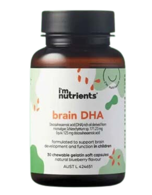 I’m Nutrients Brain DHA 30 Chewable Caps