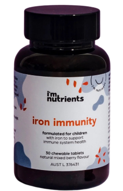 I’m Nutrients Iron Immunity 30 Chewable Tablets