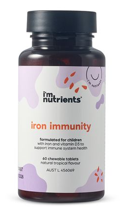 I’m Nutrients Iron Immunity 60 Chewable Tablets