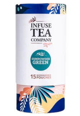 Infuse Tea Company Gun Powder Tea Pouches 15 Pack
