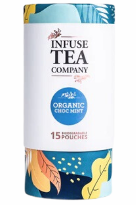 Infuse Tea Company Organic Choc Mint Tea Pouches 15 Pack
