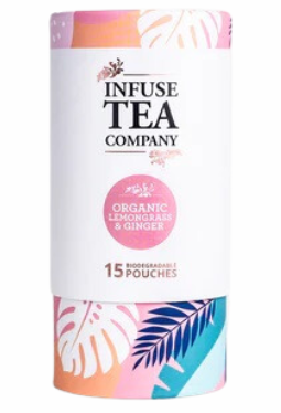 Infuse Tea Company Organic Lemongrass & Ginger Tea Pouches 15 Pack