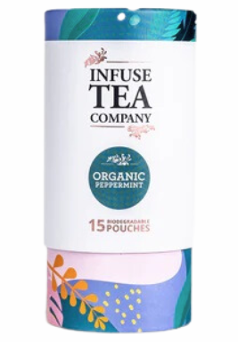 Infuse Tea Company Organic Peppermint Tea Pouches 15 Pack