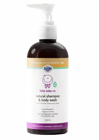 Itchy Baby Co Natural Shampoo & Body Wash 250ml