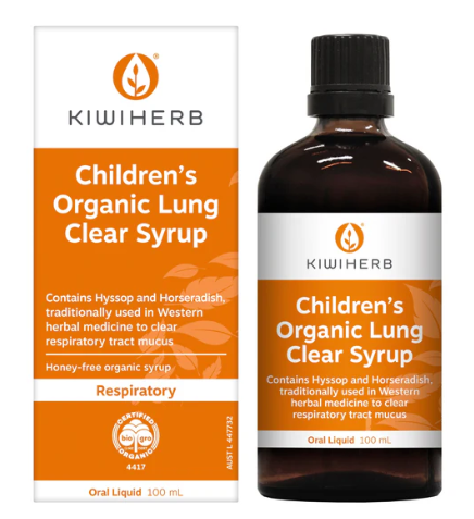 Kiwiherb Children’s Organic Lung Clear Syrup 100ml
