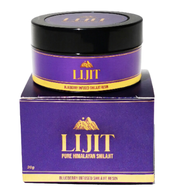 Lijit Pure Himalayan Blueberry Infused Shilajit Resin 20g