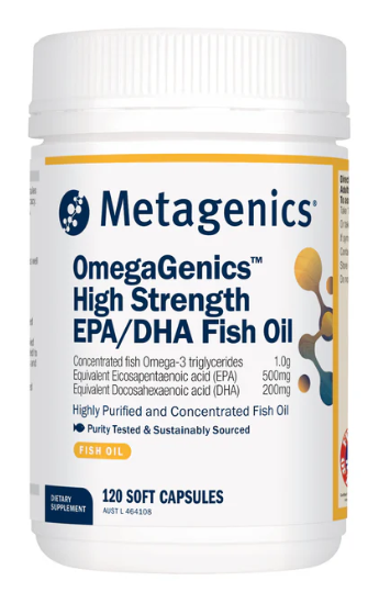 Metagenics OmegaGenics High Strength EPA/DHA Fish Oil 120Caps