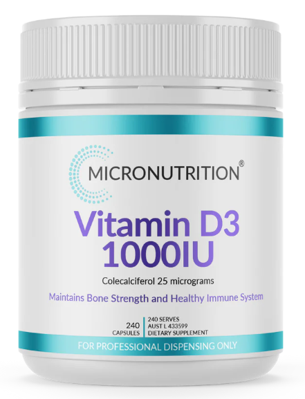 Micronutrition Vitamin D3 1000IU 240Caps
