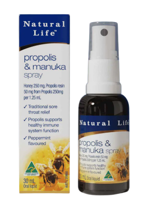 Natural Life Australia Propolis & Manuka Honey Throat Spray 30ml