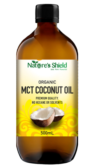Nature's Shield Organic MCT Coconut Oil 500ml