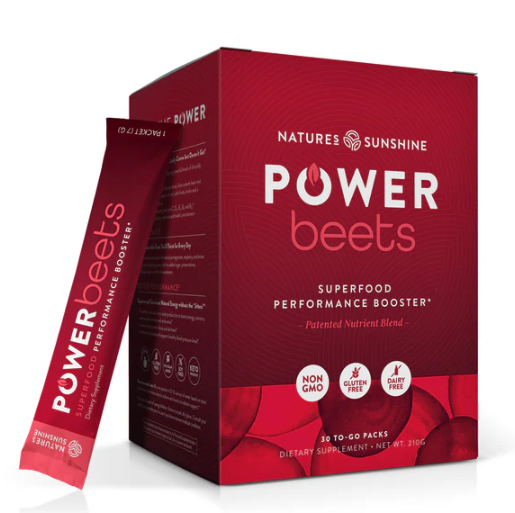 Nature's Sunshine Power Beets Superfood Performance Booster 30x Pack