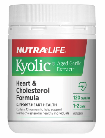 Nutra-Life Kyolic Aged Garlic Extract Heart & Cholesterol Formula 120Caps