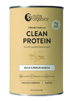 Nutra Organics Clean Protein Creamy Vanilla 500g