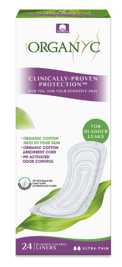 Organyc Organic Bladder Control Liners ULTRA THIN 24 Pack