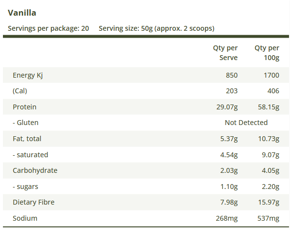 Proganics Organic Plant-Based Meal Replacement Shake Vanilla 7x Sachets