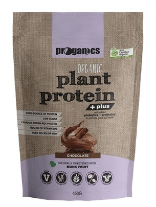 Proganics Organic Plant Protein Plus Chocolate 450g