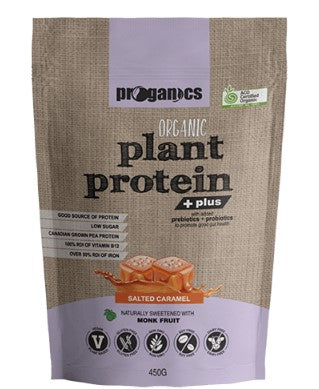 Proganics Organic Plant Protein Plus Salted Caramel 450g