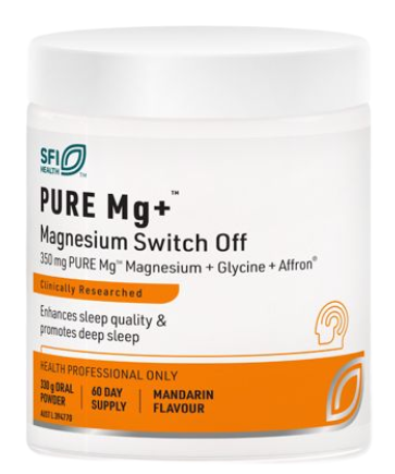SFI Health Pure Mg+ Magnesium Switch Off 330g