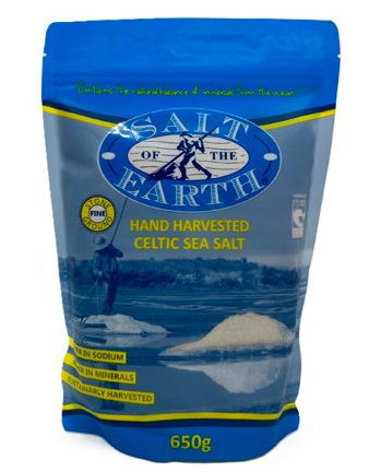 Salt of the Earth Fine Hand Harvested Celtic Sea Salt 650g