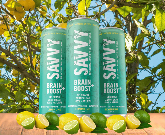 Savvy Brain Boost Lemon Lime 330ml 12x Pack