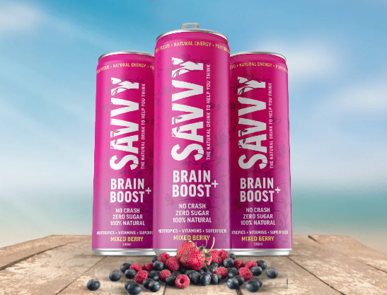 Savvy Brain Boost Mixed Berry 330ml 12x Pack