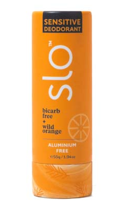 Slo Naturals Sensitive Deodorant Bicarb Free + Wild Orange 55g