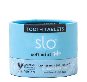 Slo Naturals Natural Tooth Tablets Soft Mint 32g