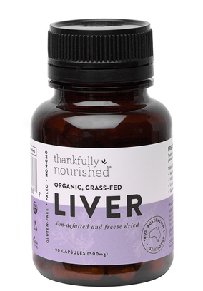 Thankfully Nourished Australian Organic Beef Liver 90Caps