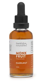 Thankfully Nourished Monk Fruit Concentrate Hazelnut 50ml