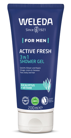 Weleda For Men Active Fresh 3-in-1 Shower Gel 200ml