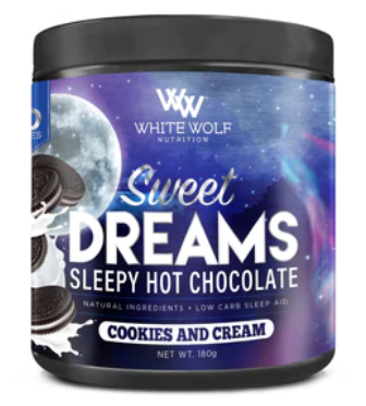 White Wolf Nutrition Sweet Dreams Sleepy Hot Chocolate - Cookies & Cream 180g