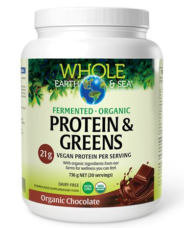 Whole Earth & Sea Fermented Organic Protein & Greens Organic Chocolate 710g