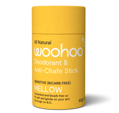 Woohoo Natural Deodorant & Anti Chafe Stick - Mellow 60g