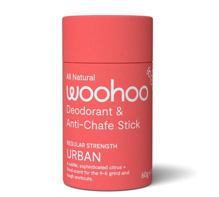 Woohoo Natural Deodorant & Anti Chafe Stick - Urban 60g