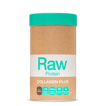 Amazonia Raw Collagen Protein Plus Choc Hazelnut 450g