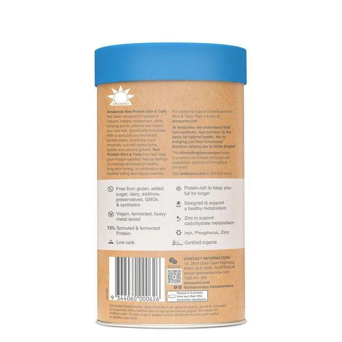 Amazonia Raw Protein Slim & Tone Vanilla & Cinnamon 1kg - Luxe Tribe Wellness Dispensary