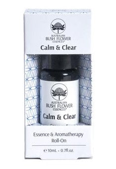 Australian Bush Flower Essences Calm & Clear Essence & Aromatherapy Roll-On 10ml