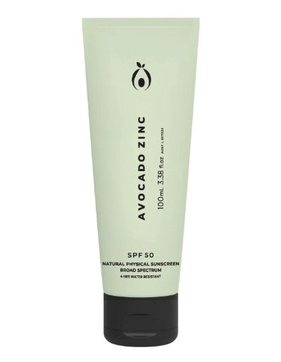 Avocado Zinc SPF50 Natural Physical Sunscreen 100ml