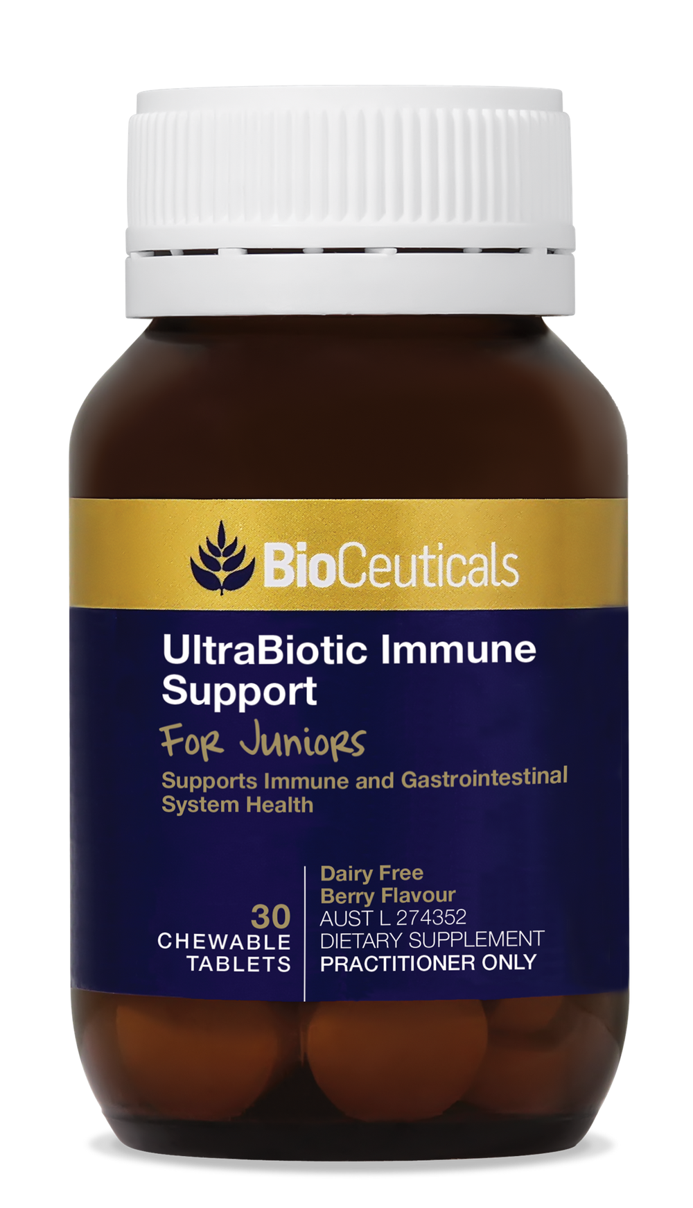 BioCeuticals UltraBiotic Immune Support For Juniors 30 Chewable Tabs