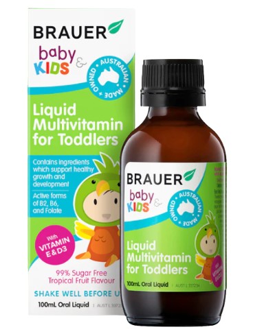 Brauer Baby & Kids Liquid Multivitamin for Toddlers 100ml