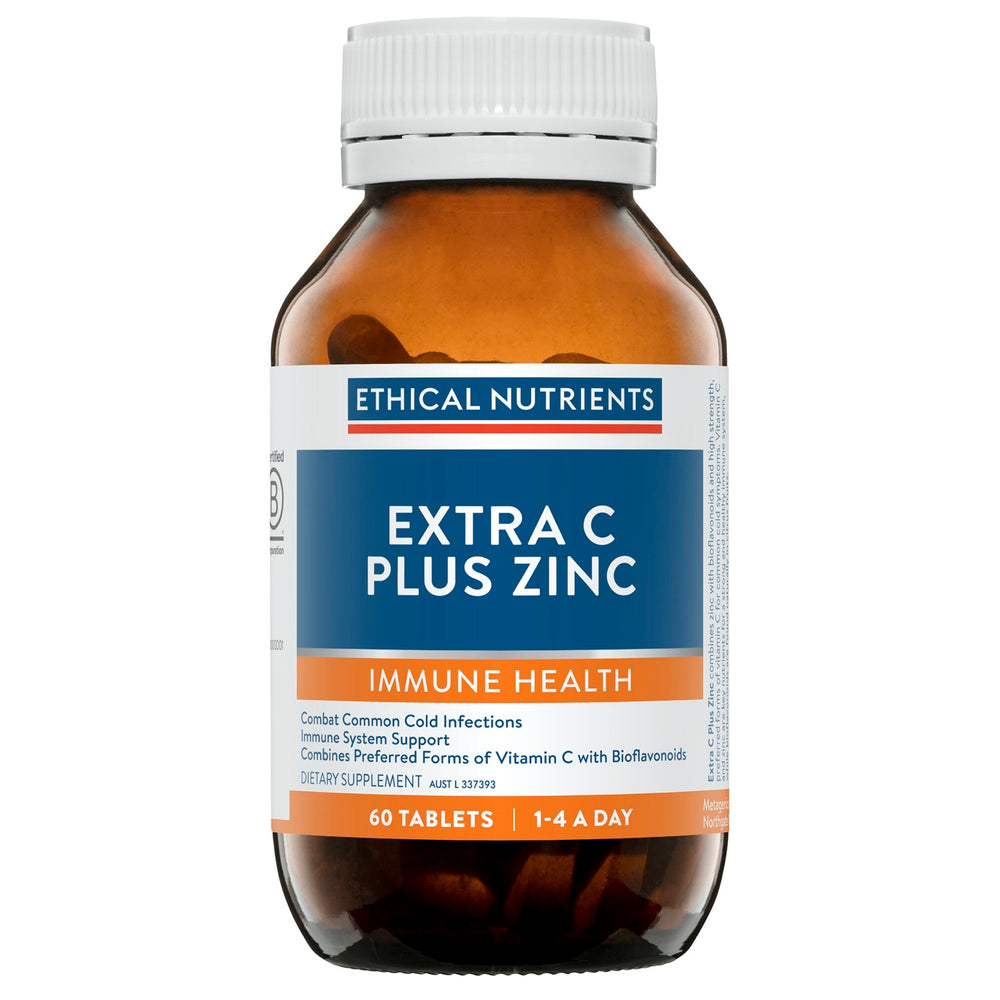 Ethical Nutrients Extra C Plus Zinc 60Tabs