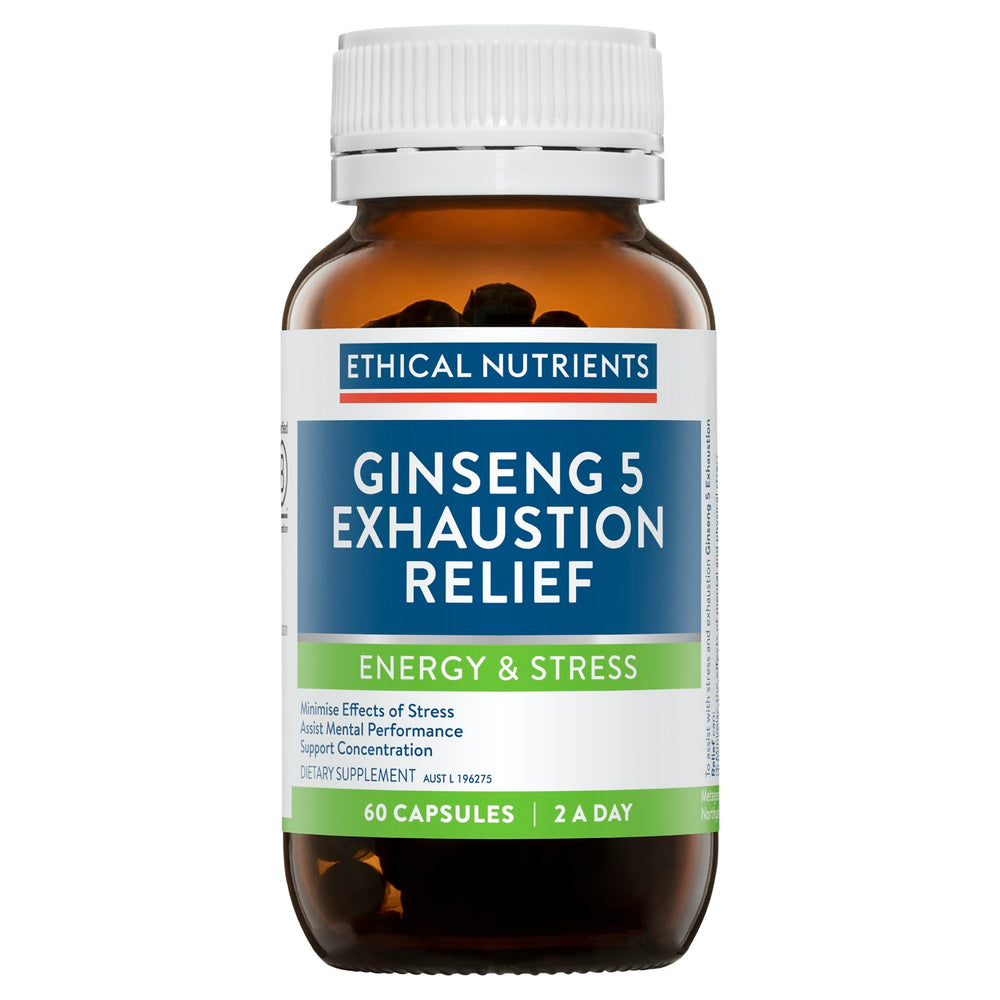 Ethical Nutrients Ginseng 5 Exhaustion Relief 60Caps