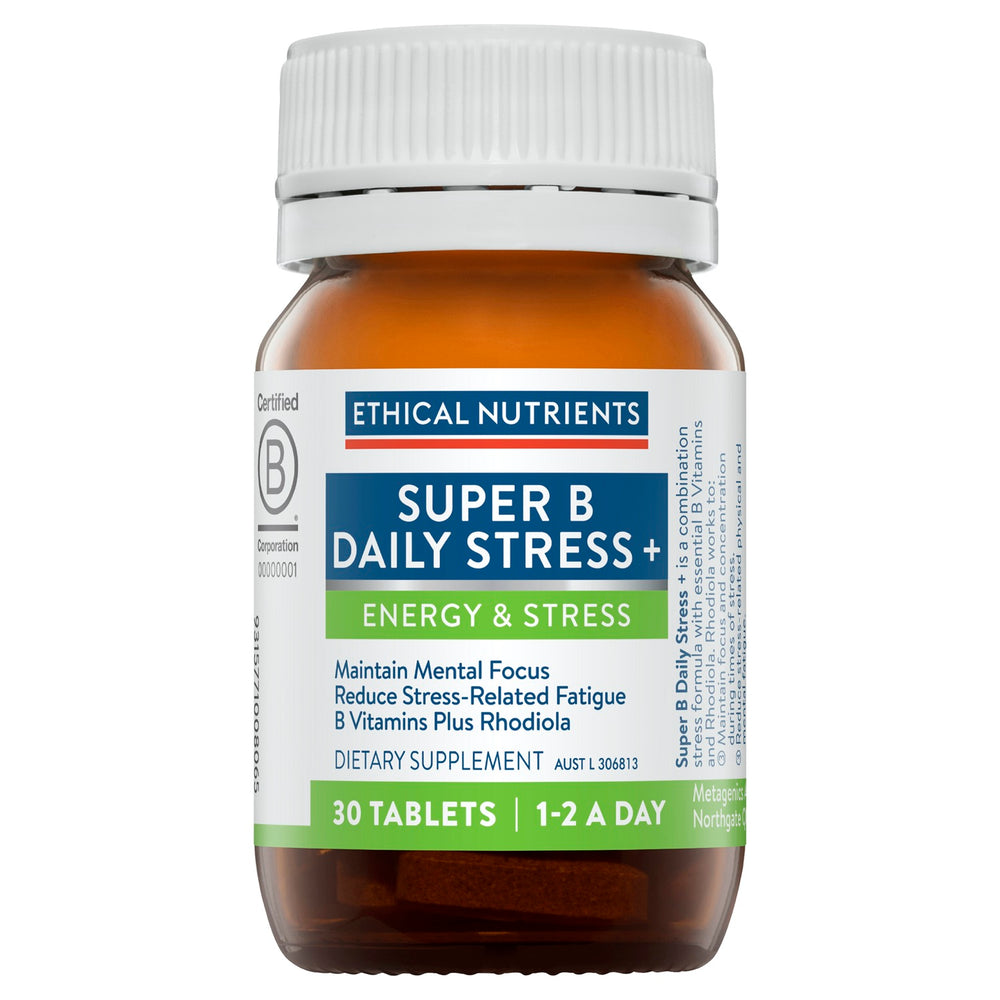 Ethical Nutrients Super B Daily Stress+ 30Tabs
