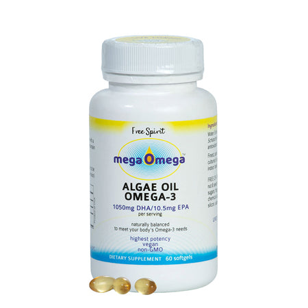 Free Spirit Mega Omega Algae Oil 60 Soft Caps