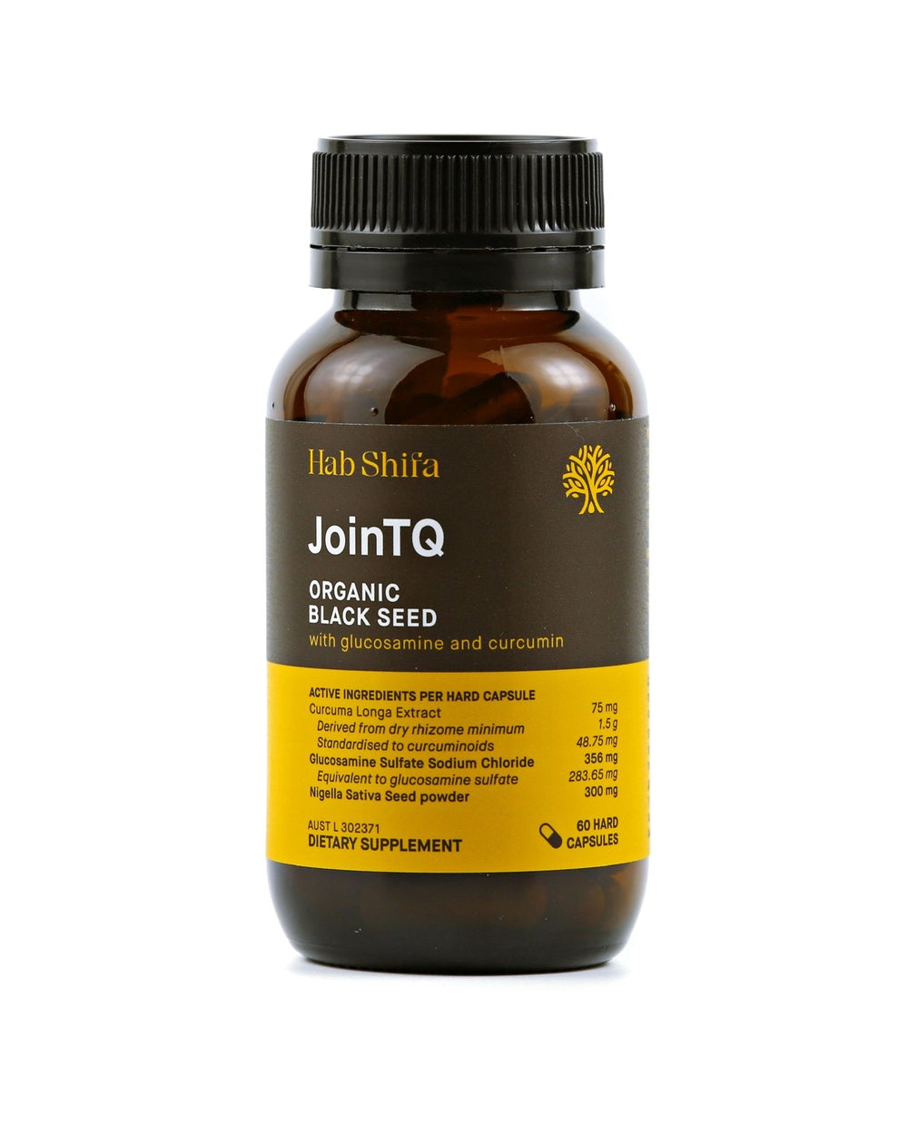 Hab Shifa JoinTQ Organic Black Seed with Glucosamine & Curcumin 60Caps
