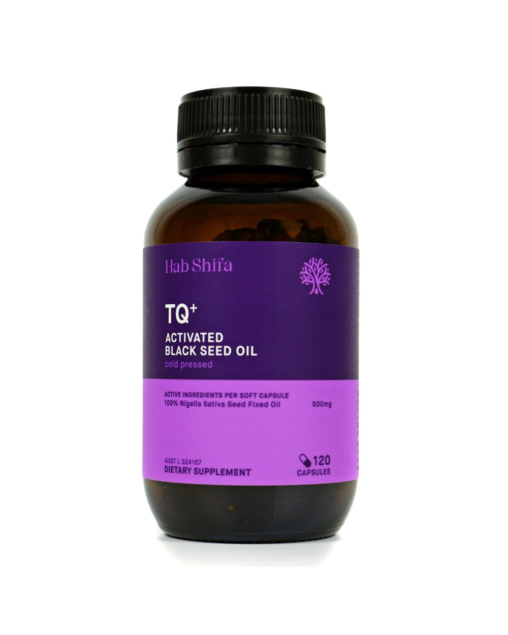 Hab Shifa TQ+ Activated Black Seed (Nigella Sativa) Cold Pressed Oil 120Caps
